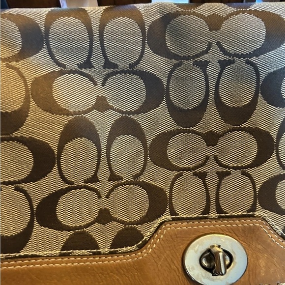 Coach Brown Signature Shoulder Bag - Picture 5 of 15